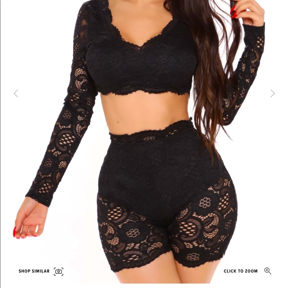Fashion nova  one night short set New with tags